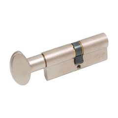 Циліндр дверний Mgserrature 35/45P = 80mm ключ/ручка, 5 ключів, нікель матовий (46374) 46374 фото