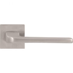 Дверная ручка на розетте RDA POLO, брашированный матовый никель, (розетта 6 мм) (58421) 58421 фото