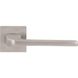 Дверная ручка на розетте RDA POLO, брашированный матовый никель, (розетта 6 мм) (58421), Никель матовый брашированный
