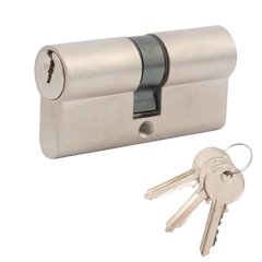 Циліндр дверний Cortellezzi Primo 116 30/30 мм, ключ/ключ, нікель матовий (57374) 57374 фото