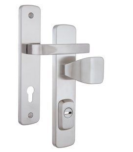 Фурнітура захисна ROSTEX *ASTRA R fix-mov DIN PLATE 85мм Нерж.сталь_мат 22мм 56-70мм 3клас Hranate/Astra NEREZ_MAT Комплект RST-4026697203 фото
