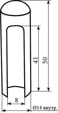 Колпачок для дверной петли STV SB14 закругленный матовая латунь (алюминий) (16732) 16732 фото