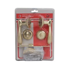 Комплект для межкомнатной двери RDA Imola WC 257 полированная латунь/матовая латунь (в блистере) (35670) 35670 фото