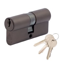 Циліндр дверний Cortellezzi Primo 116 30/30 мм, ключ/ключ, коричневий титан (57375) 57375 фото