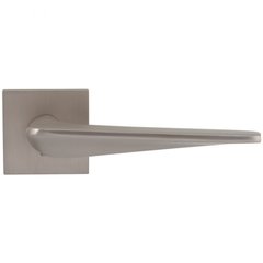 Дверна ручка на розетті Comit Tucanо А брашований матовий нікель, розетта 6мм 58469 фото