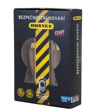 Фурнитура защитная ROSTEX *ASTRA R mov-mov DIN PLATE 90мм Титан_PVD 22мм 38-55мм 3 класса Astra TI Комплект RST-4039268073 фото