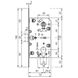 AGB B011035003 Механізм для міжкімнатних дверей Mediana Evolution під циліндр латунь 85мм (15837)