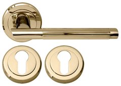 Дверная ручка RDA Milano 5250 с накладками под ключ титановое золото (14853) 14853 фото