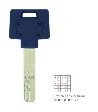 Циліндр MUL-T-LOCK DIN_MOD_KT INTERACTIVE+ 70 NST 35Zx35 CAM30 ENTR 2KEY DND3D_BLUE_INS 264G+ BOX MTL7000020997 фото