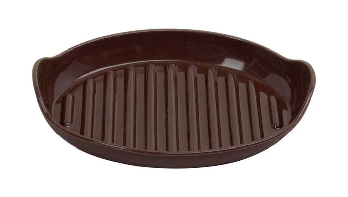 Мильниця овальна силікон Arino, шоколад (36605) 36605 фото
