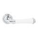 Дверна ручка Fimet Tasha 1028P-261 F04 R ф/з хром/білий фарфор (54257), Хром полированный/Фарфор