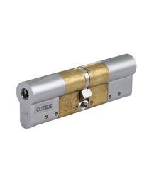 Цилиндр ABLOY NOVEL MOD 115 мм ( 52,5x62,5 ) Ключ-Ключ 3KEY CY322 CAM30 Хром матовый ABL7000021091 фото