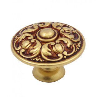 Ручка меблева Ompporro 013240H KNOB mm 40 матова латунь oro satinato (45037) 54859 фото