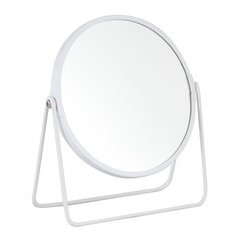 Trento Зеркало круглое настольное металл, белое (54392) 54392 фото