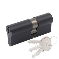 Циліндр дверний Cortellezzi Primo 116 35/45 мм, ключ/ключ, чорний (58482) 58482 фото