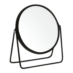 Дзеркало косметичне Trento, кругле настільне двостороннє матовий чорний (54393) 54393 фото