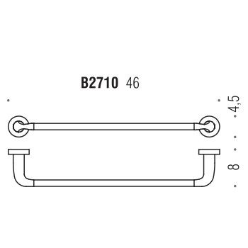 Тримач рушників Colombo Design Basic B2710 (34520) 34520 фото