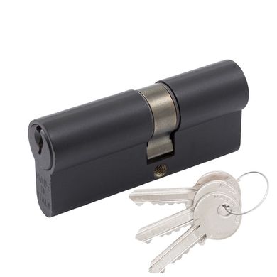 Цилиндр дверной Cortellezzi Primo 116 35/45 мм, ключ/ключ, черный (58482) 58482 фото