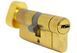 Дверной цилиндр HardLock L-серия 90мм (45х45Т) Золотой (ключ-тумблер)
