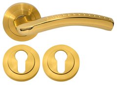 Дверная ручка RDA Milla с накладками под ключ золото (11231) 11231 фото