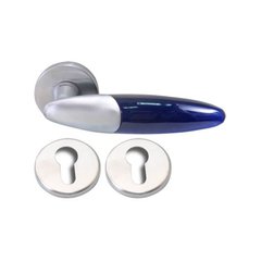 Ручка Mandelli 501 Bip матовий хром/синій R ключ (3352) 3352 фото