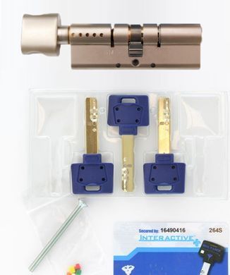 Циліндр MUL-T-LOCK DIN_MOD_KT INTERACTIVE+ 90 NST 35x55T TO_NST CAM30 3KEY DND3D_BLUE_INS 264S+ BOX_S MTL7000023627 фото
