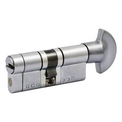 Циліндр Securemme 322TPCS41411X5 К22 40/40 мм, 5 ключів + 1 монтажний, ключ/ручка, матовий хром (51730) 51730 фото