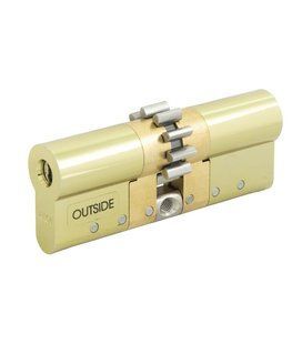 Цилиндр ABLOY PROTEC2 MOD 87 мм ( 36x51 ) Ключ-Ключ 3KEY CY322 CGW Латунь полированная ABL7000002852 фото