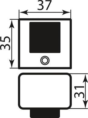 Стопор Colombo LC112 матовий графіт (48817) 48817 фото