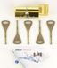 Циліндр ABLOY PROTEC2 HARD MOD 98 мм (42Hx56T) Ключ-Тумблер 5KEY CY333 CAM30 Латунь полірована / Латунь матова