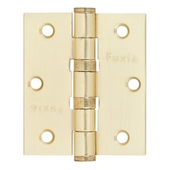 Завіса дверна Fuxia 75 * 2,5 (2 підшипника, сталь) матова латунь (12154) 12154 фото