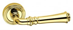 Дверная ручка на розетте Fimet 1028-261 F01 Tasha полированная латунь (55290) 55290 фото