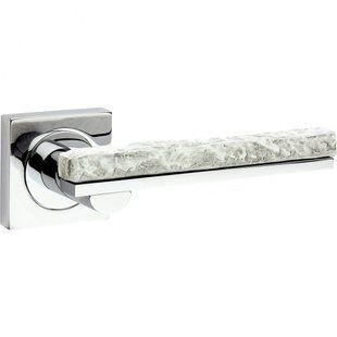 Дверна ручка на розеті Fimet 161S-211BIC F04 Stone хром/сірий камінь 54633 фото