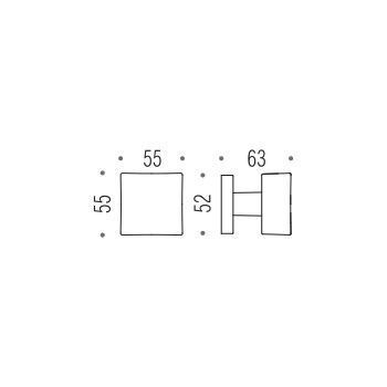 Дверна ручка Colombo Design Square LC25 матовий хром (35960) 35960 фото