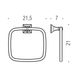 Круг для полотенец Colombo Design Portofino B3231, хром (17353)