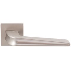 Дверная ручка на розетте Comit Garda А брашированный матовый никель (розетта 6мм) (58489) 58489 фото