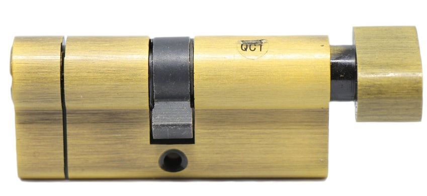 Дверний циліндр HardLock L-series 80мм (40х40Т) Бронза (ключ-тумблер) tsmhlktb-80-40x40t фото