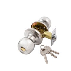 Ручка кнопка 607 ET SS, полірована нержавіюча сталь, з ключами (50820) 50820 фото