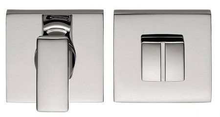 Дверная накладка WC Colombo Design FF 29 BZG, хром, утонченная розетта 6 мм (28747) 28747 фото