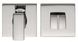 Дверная накладка WC Colombo Design FF 29 BZG, хром, утонченная розетта 6 мм (28747), Хром полированный