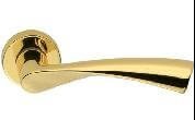 Дверная ручка Colombo Design Flessa CB51 полированная латунь с накладками под поворотник (1106) 1106 фото