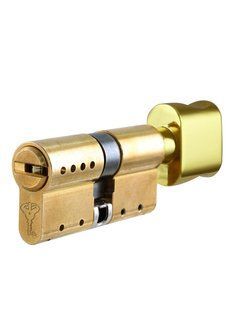 Циліндр MUL-T-LOCK INTERACTIVE+ MOD 62 мм (31x31T) Ключ-Тумблер 3KEY CAM30 Латунь / Латунь полірована MTL7000019778 фото
