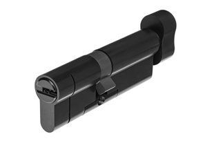 Дверной цилиндр HardLock K-серия 80мм (35х45Т) Черный (ключ-тумблер) HL2781 фото