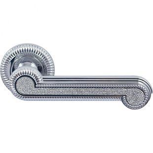 Дверна ручка на розетті Enrico Cassina C03011SW Swarovski хром 35028 фото