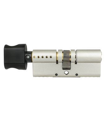Циліндр MUL-T-LOCK ClassicPro XP 90 мм (45x45T) Ключ-Тумблер VIP_CONTROL 2KEY+3KEY CAM30 Нікель сатин / Чорна фарба MTL7000021568 фото