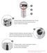 Циліндр MUL-T-LOCK ClassicPro XP 90 мм (45x45T) Ключ-Тумблер VIP_CONTROL 2KEY+3KEY CAM30 Нікель сатин / Чорна фарба