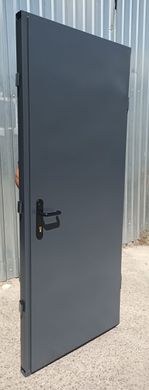 Двері вхідні REDFORT Технічні 2 листа металу сірі 40300141 фото
