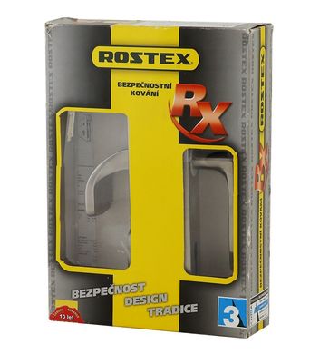 Фурнитура защитная ROSTEX EXСLUSIVE RX-50 fix-mov DIN PLATE 90мм Нерж.сталь_мат 22мм 40-50мм 3 класса Ovalne/Exclusive NEREZ_MAT Комплект RST-7000008336 фото
