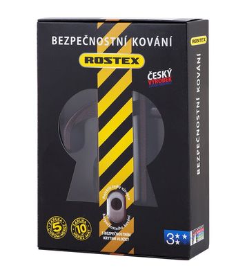 Фурнитура защитная ROSTEX R1/R4 R fix-mov DIN PLATE 85мм Фарба_коричнева_антик 22мм 38-55мм 3 класса Hranate/804 BROWN Комплект RST-4042130481 фото