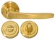 Дверна ручка RDA Nika з накладками-поворотниками золото (11624) 11624 фото